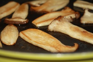 Grilling Oyster Mushroom